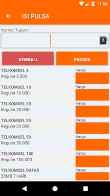 Pulsa11A android App screenshot 2